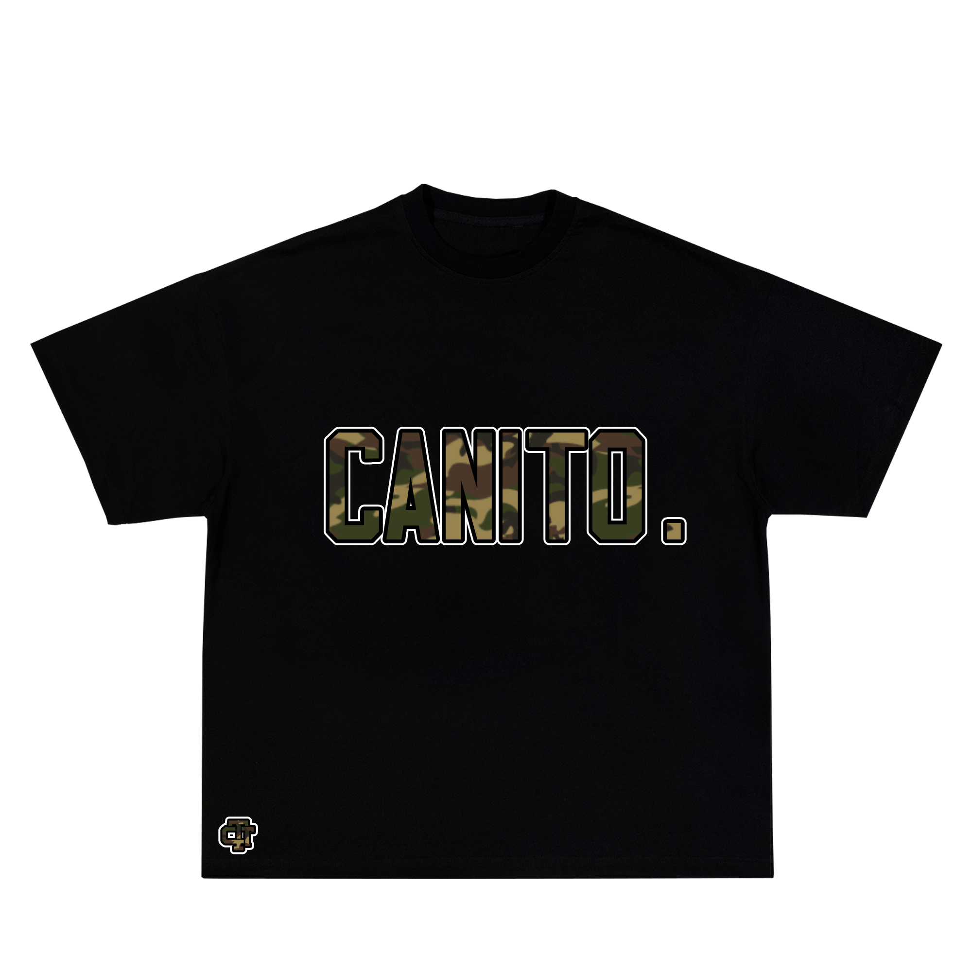 "CANITO" Black Tee