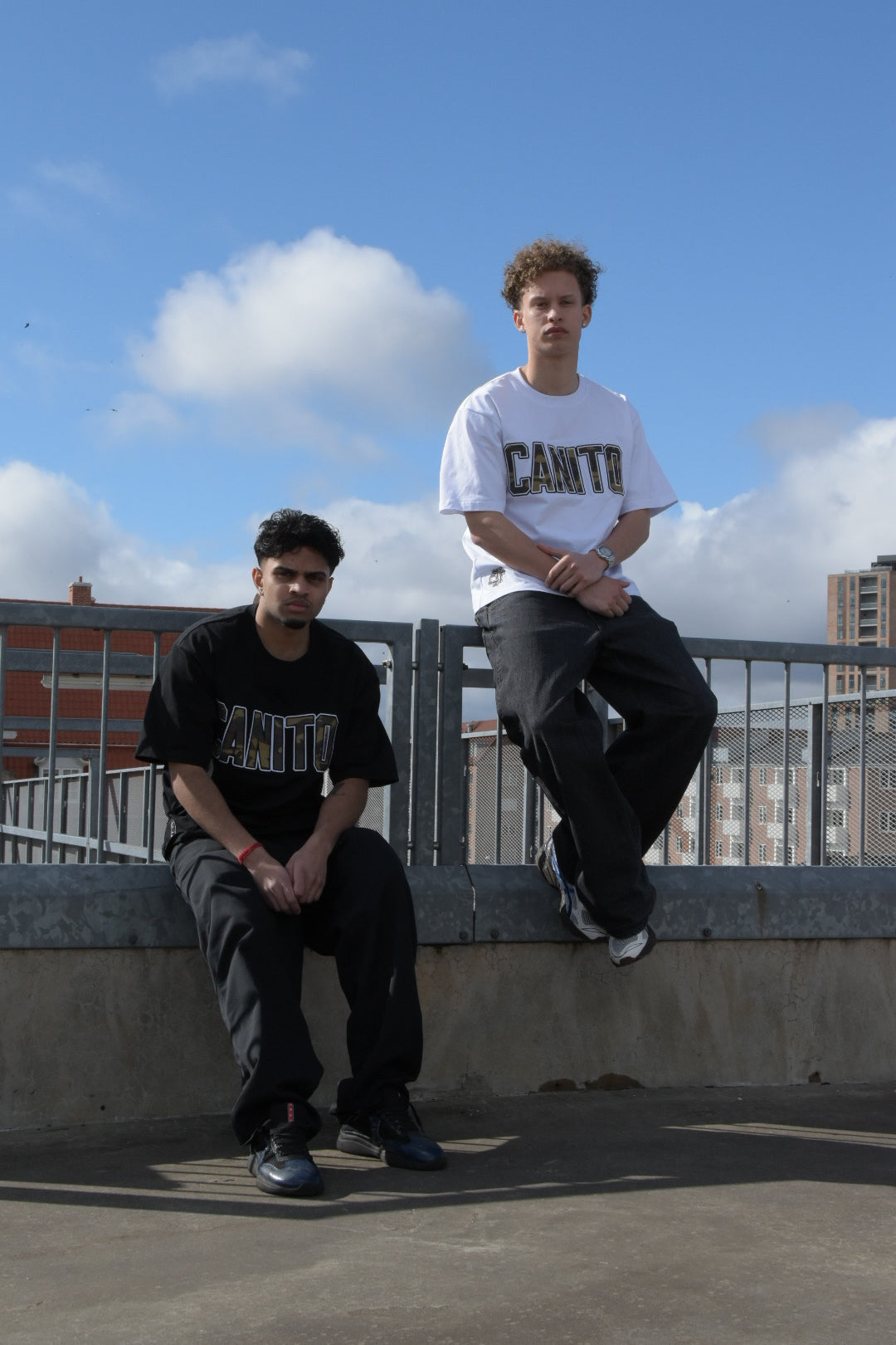 "CANITO" Black Tee
